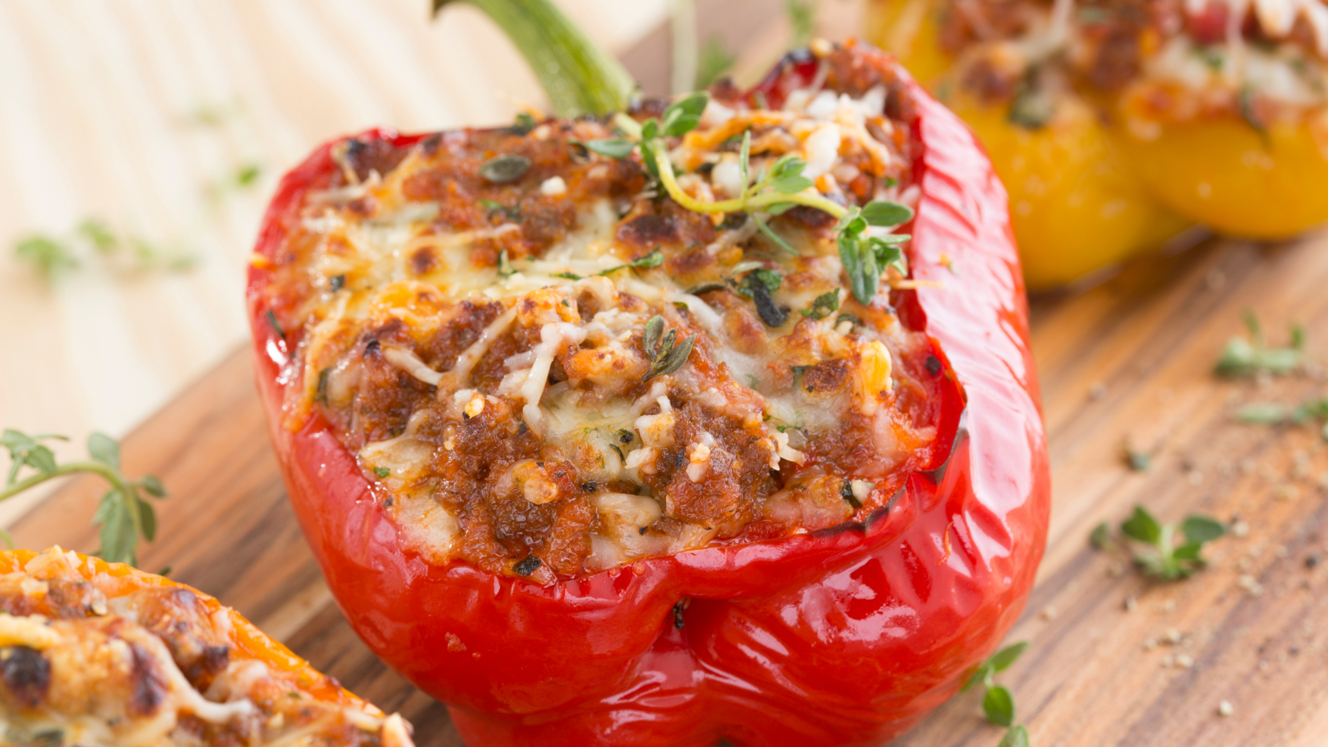 Lasagna Stuffed Bell Peppers